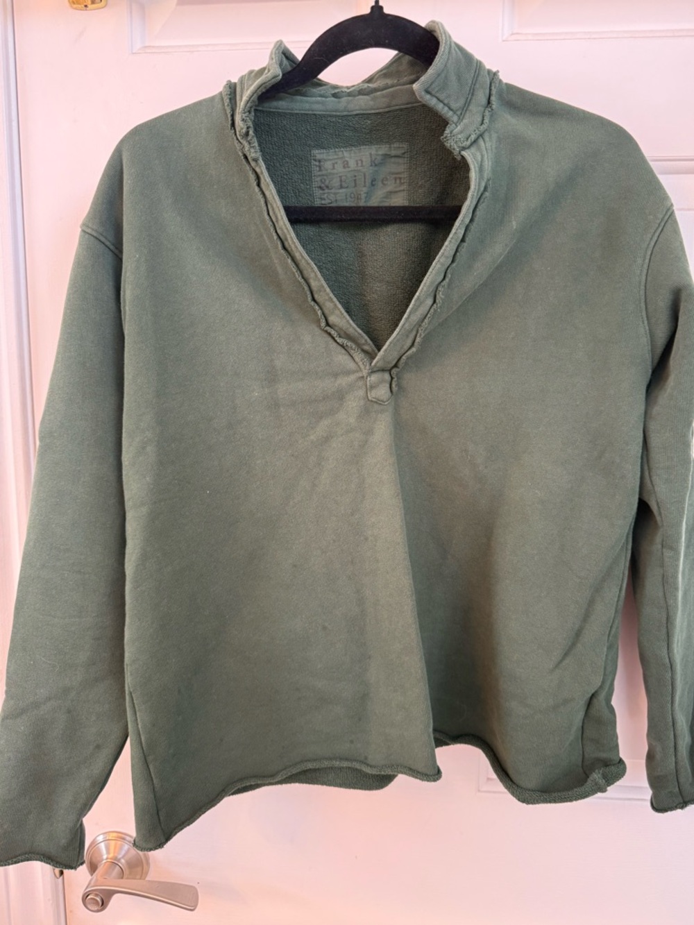 Frank & Eileen Forest Green Pullover Top